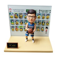 CP07 香港陶偶設計公司｜度身訂造Figurine，香港禮物訂製，人像公仔、人形公仔、Q版公仔、畢業公仔、榮休禮物、退休禮物、Farewell 禮物、移民禮物、水晶打印